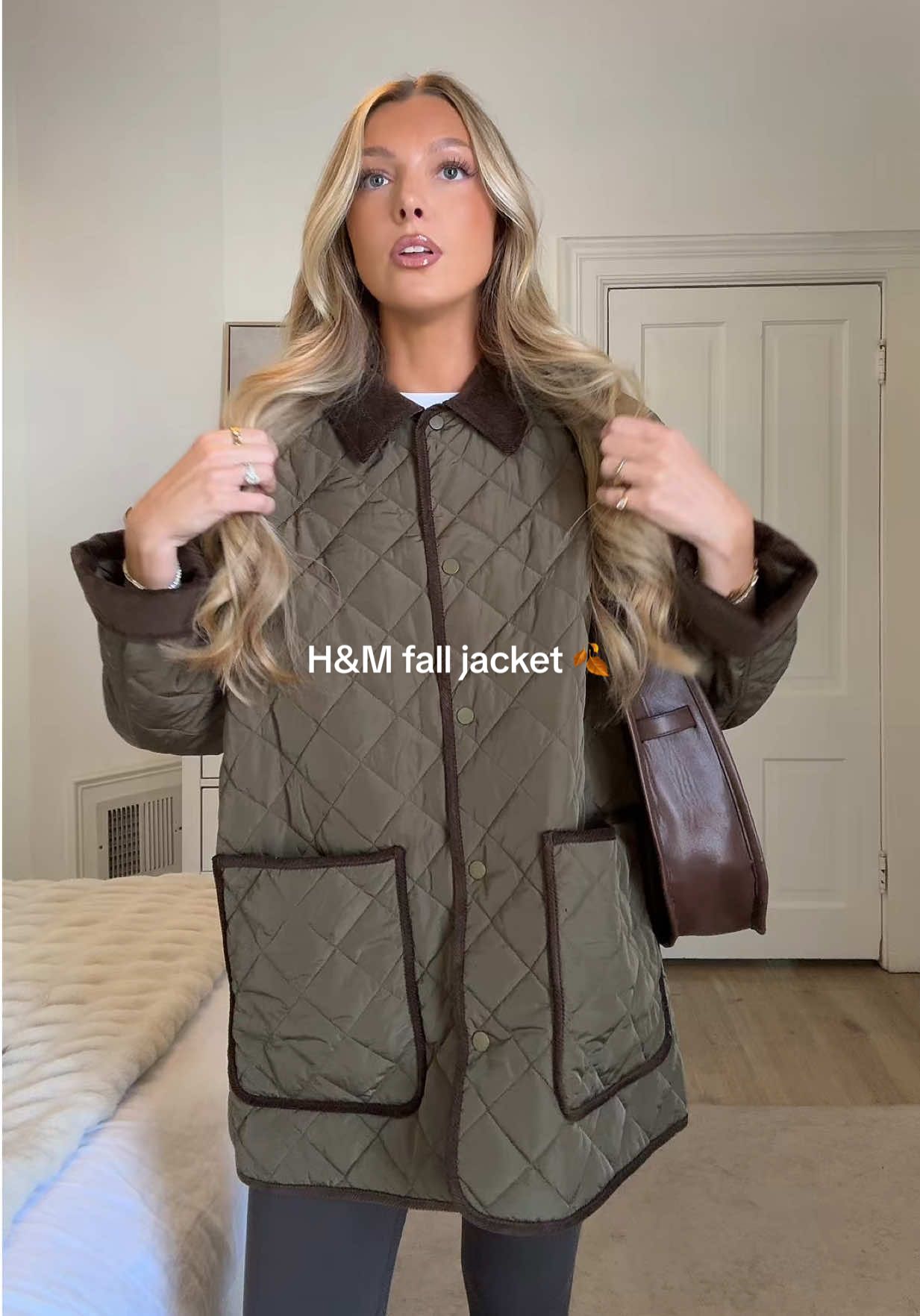 autumn jacket of my dreams 🍂🐻 from H&M #OOTD #casualoutfits #fallfashion 