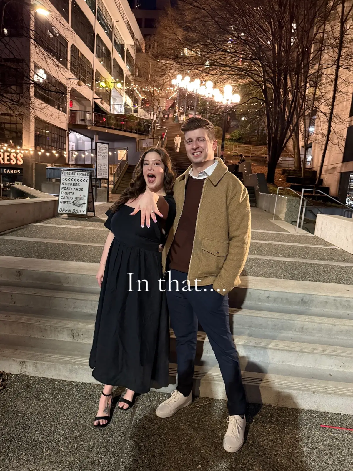 In my engaged era the same time as Taylor Swift 💖💍 how exciting!!  #engaged #bride #pnw #seattle #taylorswift 