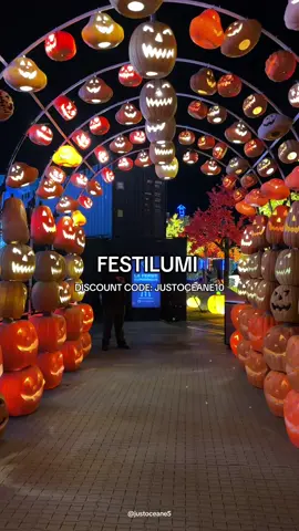 FESTILUMI 🎃🍁 A 1.5 km illuminated trail through 13 magical worlds — from fantastic creatures to breathtaking light displays, and a festive Halloween atmosphere.  📍Marché Central, 315, rue du Marché-Central Montréal, H4N 3K1 🎟️ Discount code: JUSTOCEANE10 #feverambassador #festilumi #mtl #mtltiktok #fyp 
