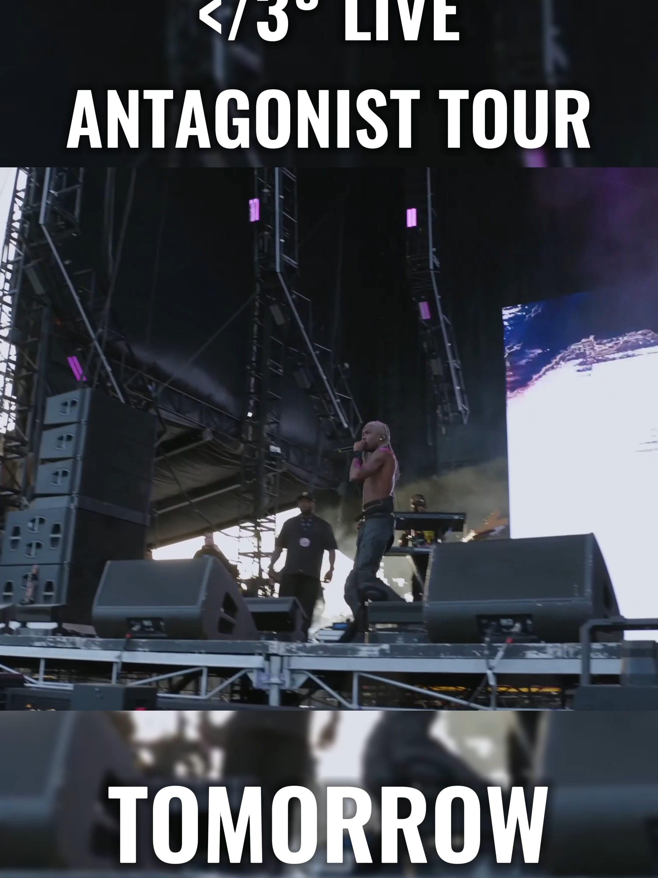 Antagonist Tour starting tomorrow. Ready? #destroylonely