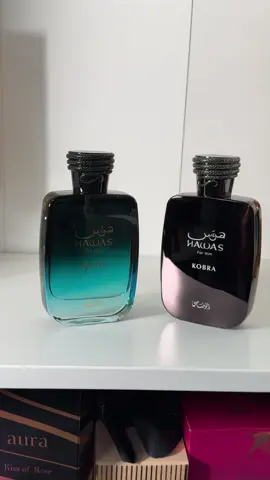 Two vibes, one box — Rasasi Hawas Malibu (tropical amber) + Kobra (spicy amber-musk). Day, night, or layered: what’s your pick? #Rasasi #HawasMalibu #HawasKobra #perfumetiktok #fragrancetok 