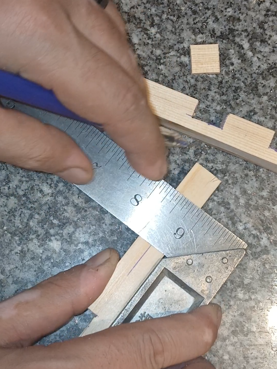 نص/ نص× الوسط.   + #woodworking 