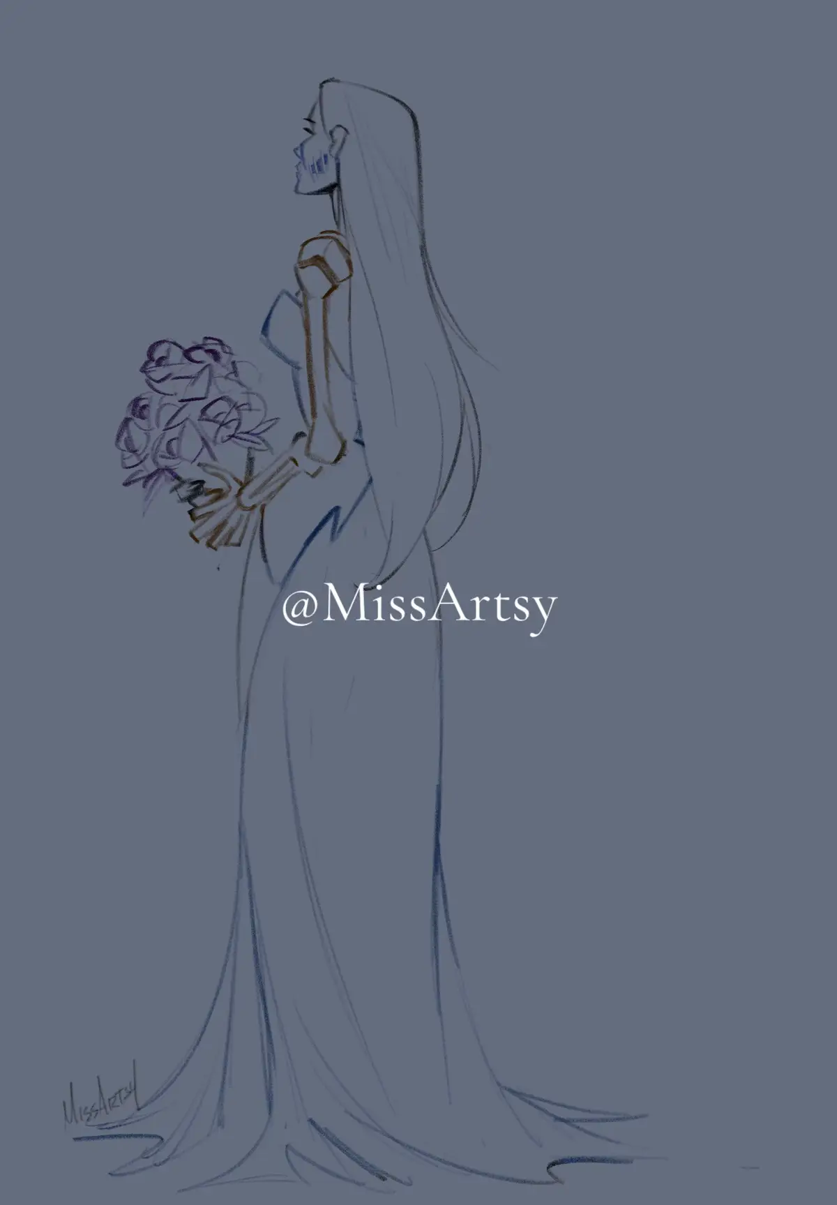 Thought this would be perfect for Elizabeth from Corpse Bride in a wedding dress weaved by spiders!  #inktober2025 #weave #corpsbride #inktoberweave #fyp 