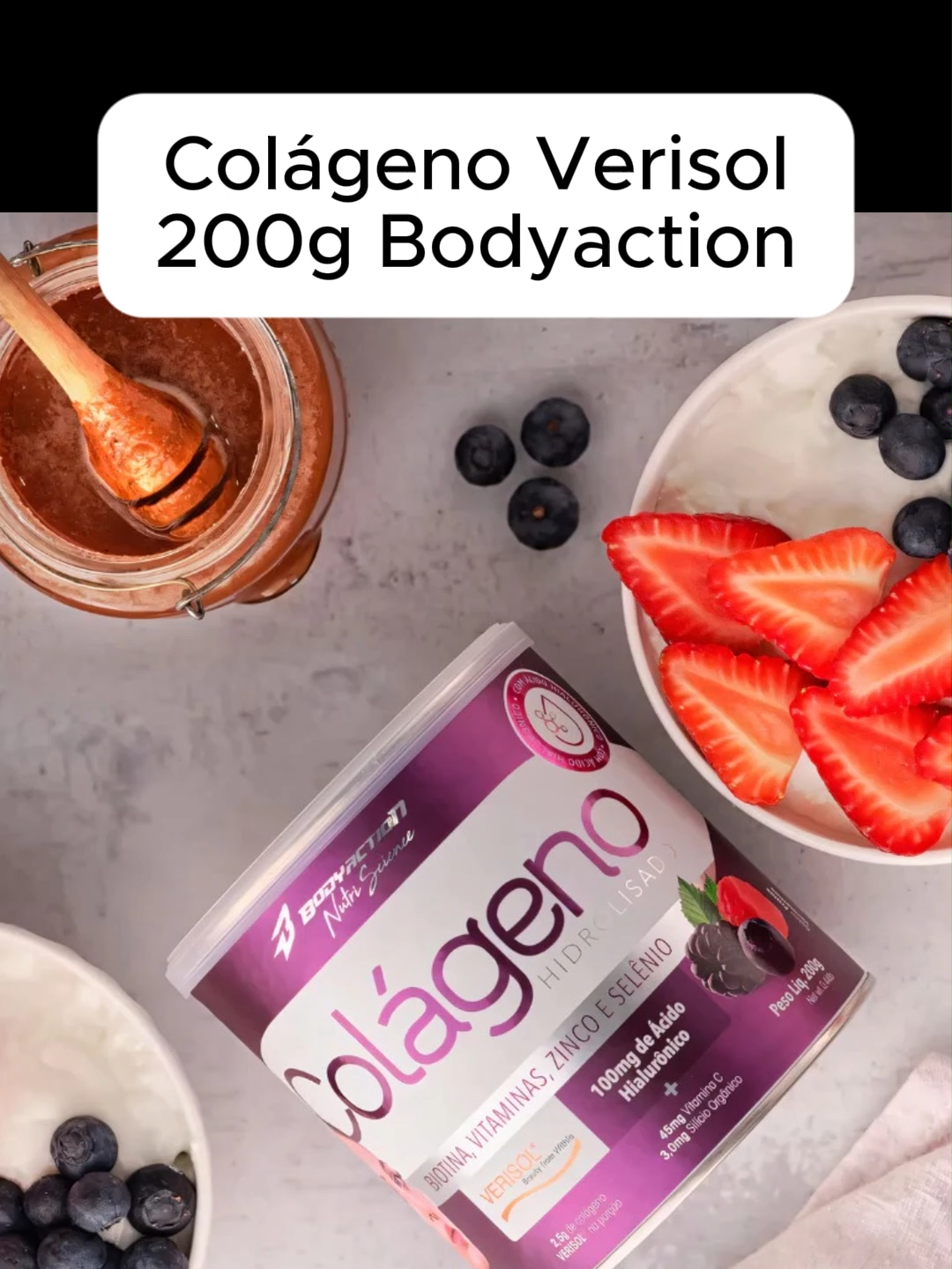 Colágeno Verisol 200g Bodyaction #tiktokshopbrasil #tiktokshop #colageno