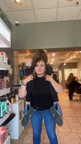 My support staff is the best! #salon #humor #hairstylist 