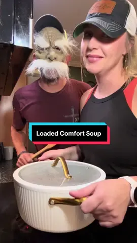 Loaded Comfort Soup 😋 #calebandheather #couplegoals #food #Recipe #fyp Recipe Inspiration from @Leighton🦋 