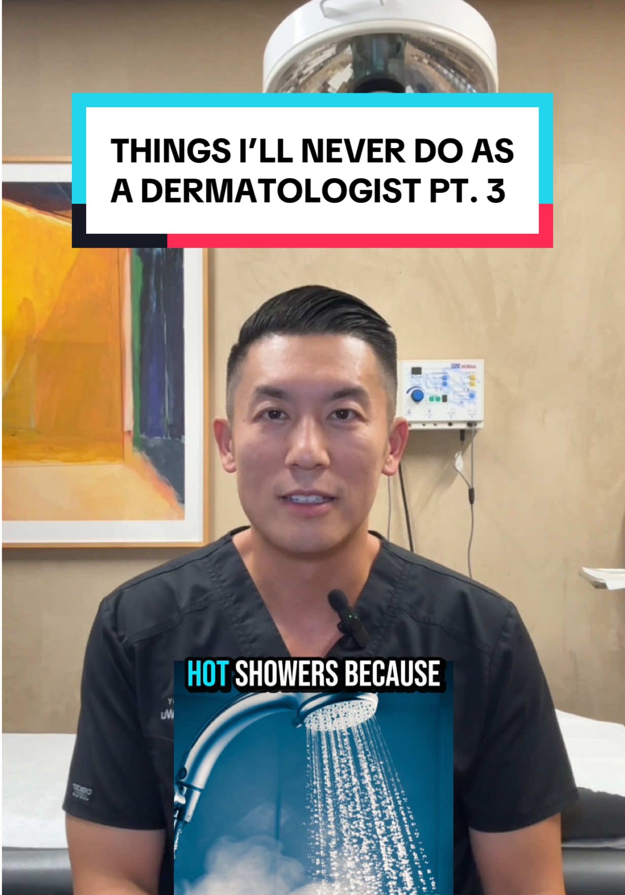 This is for you if you enjoy taking long hot showers on a regular basis. ➡️ Once in a while is okay but try to avoid frequent use of hot showers especially if you’re prone to eczema. #dermatology #dermatologist #skindoctor #skinhealth #doctor 