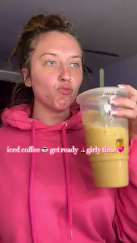 sometimes all you need in life is an iced coffee, to do your hair & makeup to feel good 💗 #fypage #getreadywithme #girltime #chitchat 