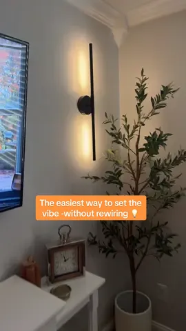Update you can do yourself!✨🍂 #homedecor #cozyhome #dimmablelights #tiktokshopcreatorpicks #wallartlighting #modernwalllights #tiktokmademebuyit 