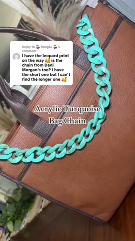 Replying to @🍒 Ɓɾαղԃι 🍒 this is the turquoise chain linked that you guys are going crazy over!!  I love it!  It’s acrylic from @Dani Morgan’s Boutique 