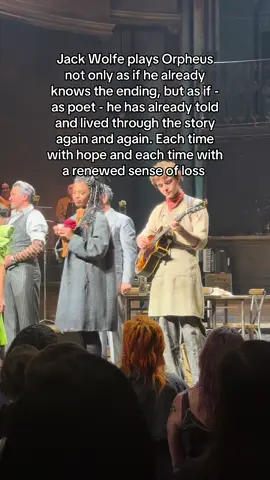 I think he's unlocked a new mystery at the heart of the show 🙌🏻🙏 #musicaltheatre #theatrekid #jackwolfe #hadestown #broadway 