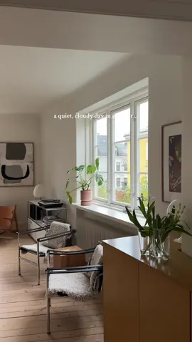 Day to night on a cloudy day. Although the sunset was surprisingly beautiful. The sun made a brief appearance and filled the apartment with a glowing yellow warmth. #interiordesign #scandinavianhome #peacefulhome #homebody #interiorinspo 