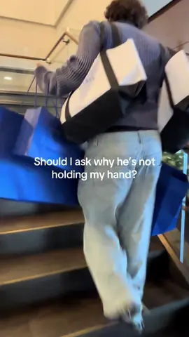 He never wants to hold my hand. 