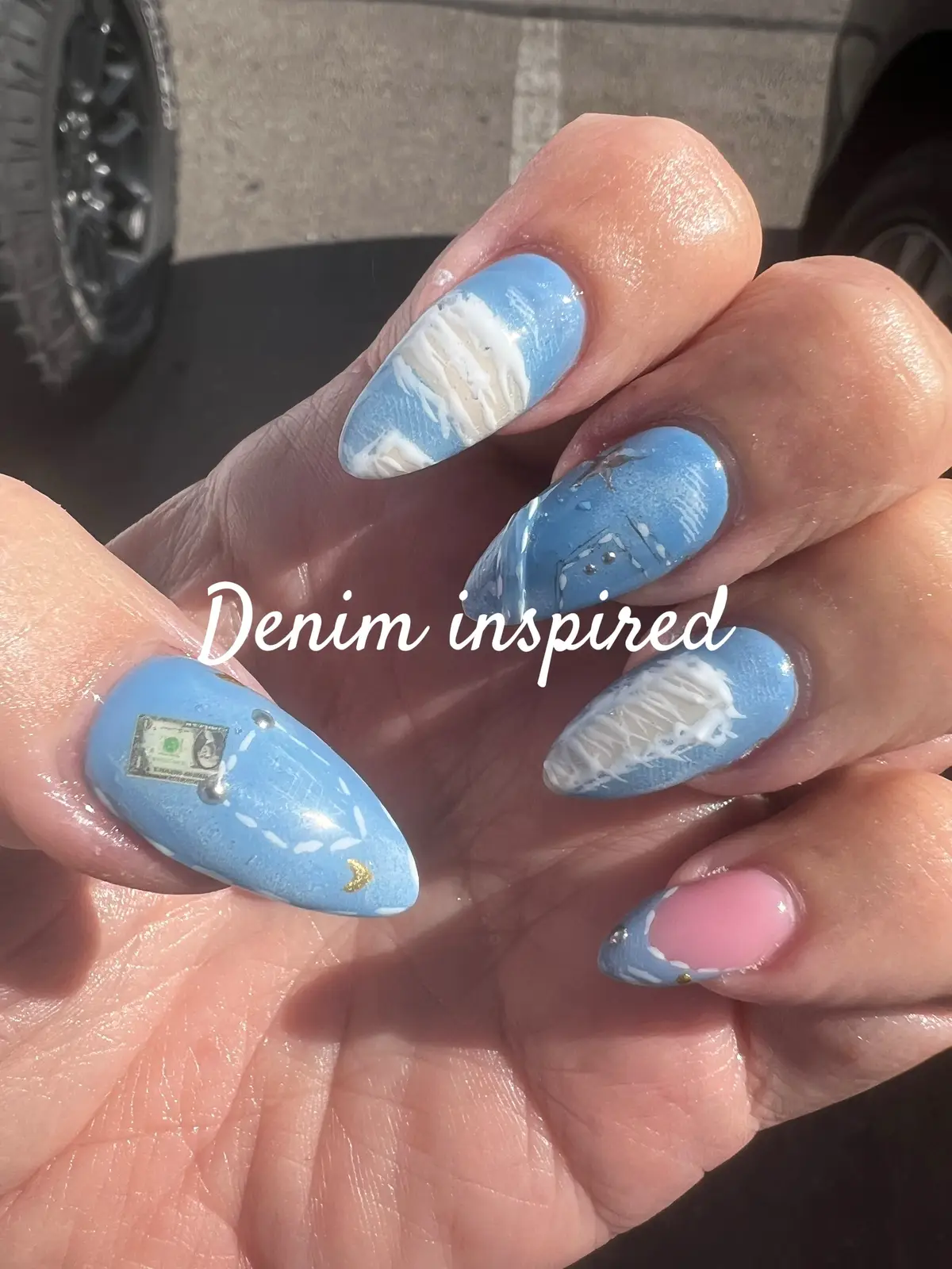 #nailart #denim #denimnails 