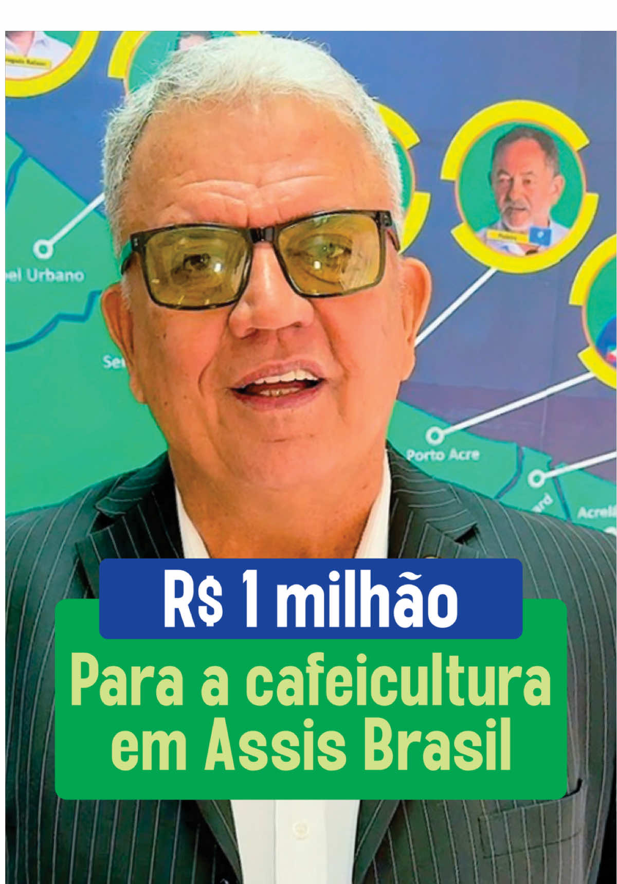 Petecão anuncia quase R$ 1 milhão à cafeicultura em Assis Brasil   Amigos, acabo de garantir quase R$ 1 milhão para fortalecer a cafeicultura em Assis Brasil. Esse recurso vai ser usado para comprar calcário, adubo, 140 mil mudas de café e combustível para os maquinários. Este é um investimento que vai direto para quem trabalha na terra, ajudando o produtor a aumentar sua renda e a conquistar novos mercados. Tenho certeza de que o café do Acre vai ganhar cada vez mais espaço. Nos últimos três anos, já destinei mais de R$ 6,2 milhões à cadeia produtiva do café em nosso estado, por acreditar ser essa uma grande oportunidade de desenvolvimento para as famílias acreanas.