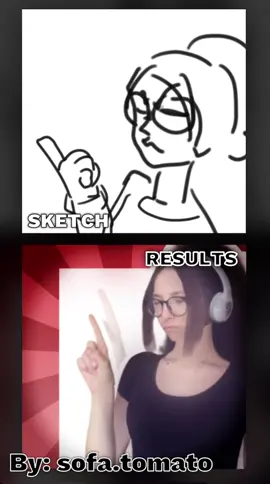 Sketch VS Results #animation #irl #trend #bbno$ #1800 