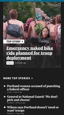 It’s really heating up here in Portland. The naked bike ride is ready to roll!😂 #portland #oregon #iceprotests #nakedbikeride  #nationalguard 