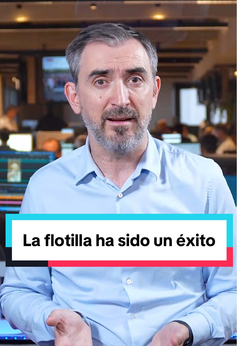Ignacio Escolar, director de elDiario.es, habla del éxito de la flotilla a Gaza y da las gracias a las personas que han embarcado en ella para entregar ayuda humanitaria  #flotilla #israel #gaza #barcos #embarcación   