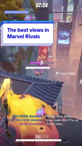 Marvel Rivals physics is so funny - I swear 😂 why they fly like that #marvelrivalsclips #marvelrivals #rivals #fyp #marvel 