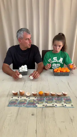 Dad vs. daughter in ping pong🫣