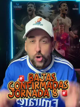 ⚠️ DUDAS y BAJAS Jornada 8 ⚠️ 📉 Últimas noticias Fantasy: quién llega justo, quién no juega y qué cracks se caen de tu once. 👀 ¡Revisa antes de cerrar tu equipo! #fantasy #fantasyfootball #LaLigaFantasy #Jornada8 #RAFAMAMIA 