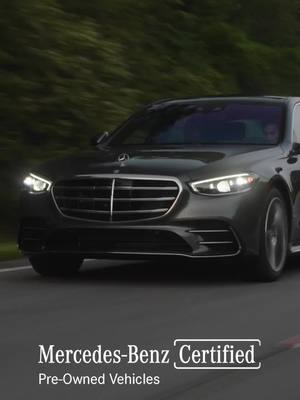 The Mercedes-Benz Certified Pre-Owned S-Class adapts seamlessly to suit every mood behind the wheel.