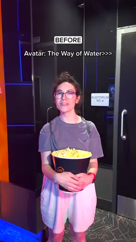 new makeup trend just dropped 😂 #AvatarTheWayofWater is showing at Regal TODAY. get tickets now. #Makeup #BeforeAndAfter #Avatar #Movie #RegalMovies