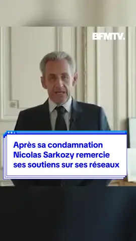 Sur son compte X, l'ancien président Nicolas Sarkozy 