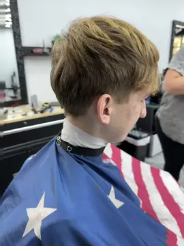 Just a little clean up for my boy this morning. We are still growing the top and back for a certain cut he’s wanting but a fresh fade for the sides 💈🖤