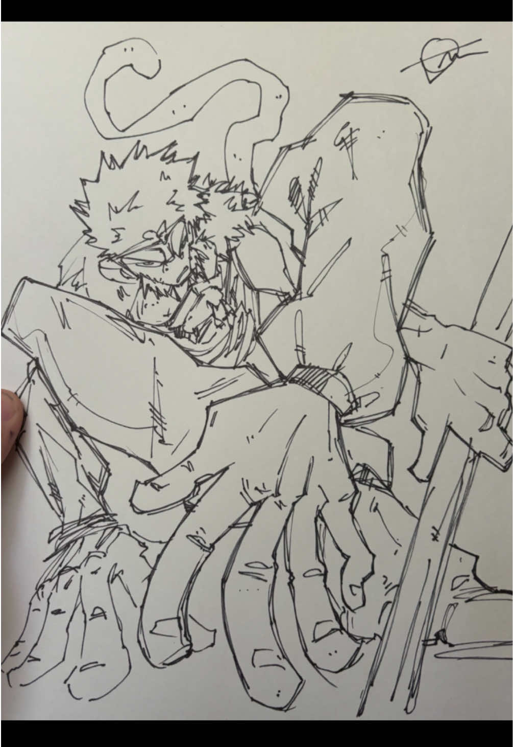 Replying to @A.D.Z no reference, Fully Ink WUKONG! #art #artist 