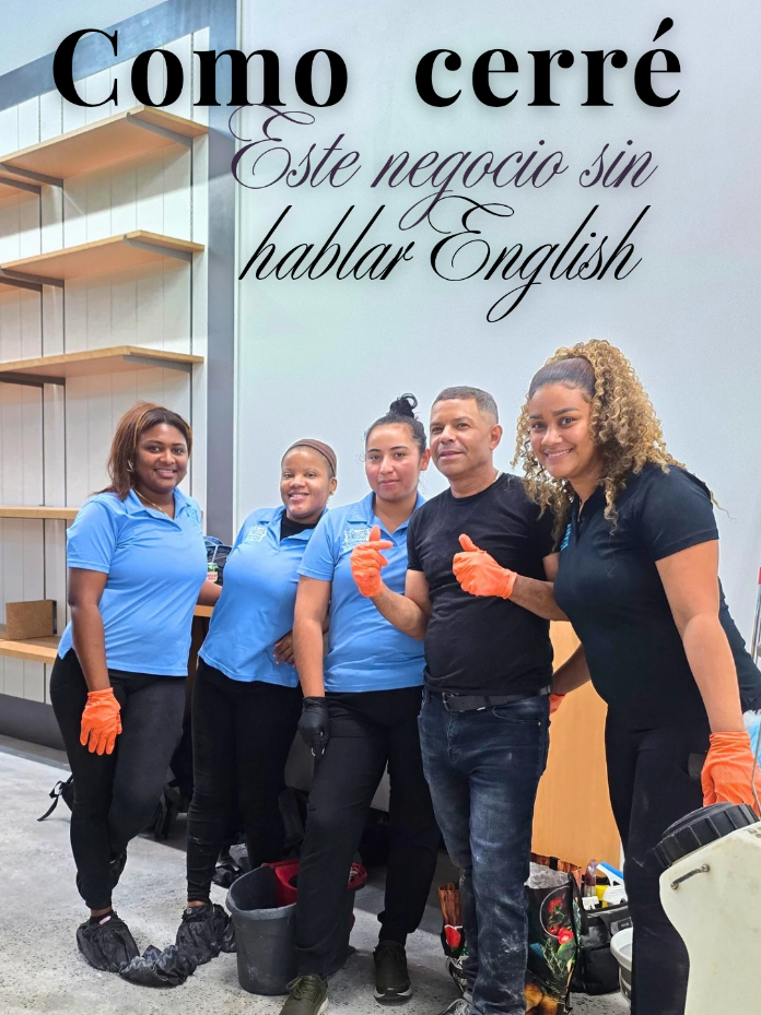 Respuesta a @samyv100 .  Como cerré este negocio sin hablar English.  #angicleaning ##emprender #limpieza #cleaning #Posconstruccion 
