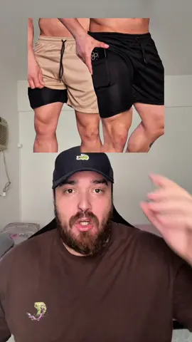 Kit 2 Shorts com Elastano e Forro Interno em Suplex. _______ #short #shortdetreino #kitshort #shortmasculino #bermuda 
