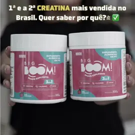 💥 Big Boom Creatina: A Primeira do Brasil! 🇧🇷 Pioneira, 100% pura e com máxima absorção. Quando falam de qualidade e resultado, a gente já tava na frente 💪 #BigBoom #CreatinaNacional #PrimeiraDoBrasil #PerformanceMáxima