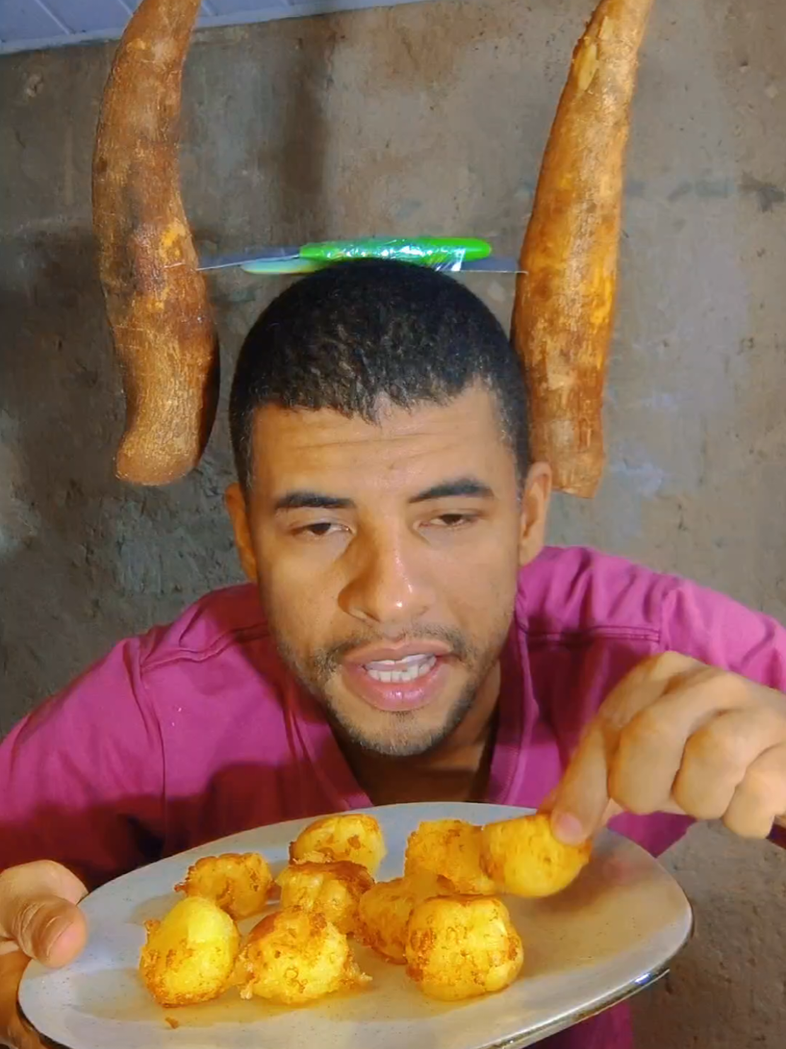 Bolinho de mandioca do Stich LiLo 