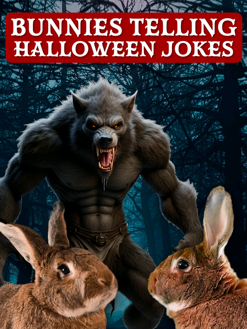 Rabbits telling Halloween Jokes #jokes #dadjokes #comedy #halloween #bunniesoftiktok 