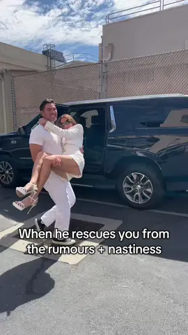 Being rescued from all the rumors and nastiness yet again.. @Joey Zauzig 