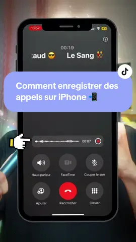 Comment enregistrer des appels sur iPhone 📲  •Cela vous permettra d'utiliser l'app Téléphone pour enregistrer une conversation durant un appel , puis de l'enregistrer dans l'app Notes.  Une notification audio sera émise automatiquement au début de l'enregistrement pour prévenir l’interlocuteur . - #iphonetips #iphonetricks #tutorials #ios 