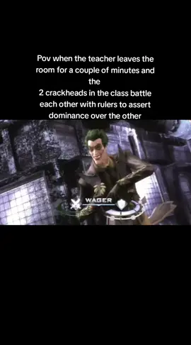 Its when the teacher leaves the room its like anything goes #injustice #joker #repost #funny #crackhead 