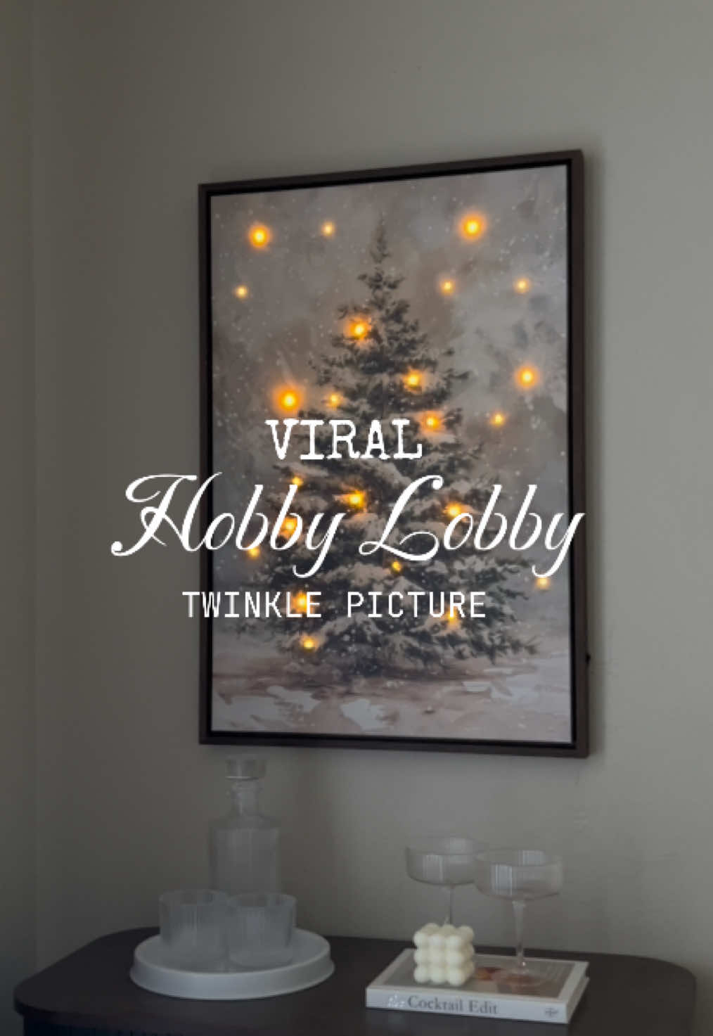 Don’t walk, RUN to @Hobby Lobby to get this high-risk selling Christmas twinkle picture for $39.99 ✨🎄 Comment SHOP or click the link in my bio! #christmasdecor #christmas2025 #hobbylobbychristmas #hobbylobbyfinds 
