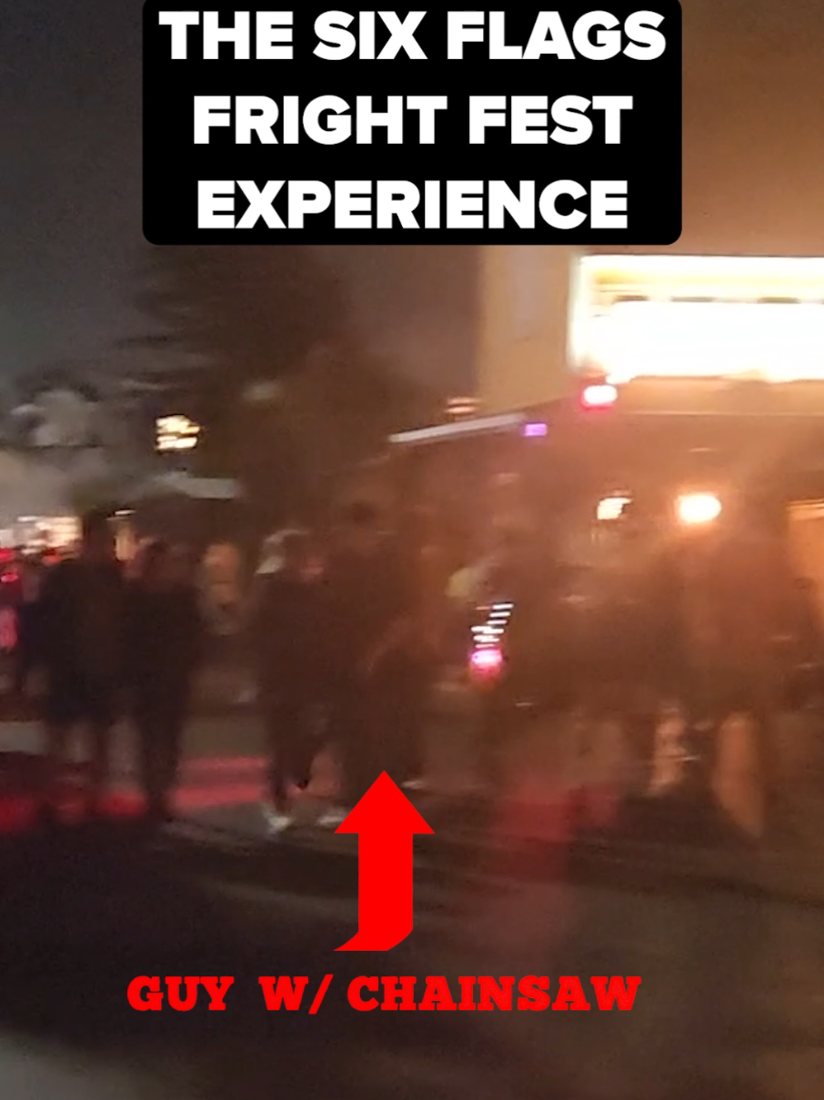THE FRIGHT FEST EXPERIENCE #sixflags #frightfest #halloween #sixflagsgreatamerica #hauntedhouse 