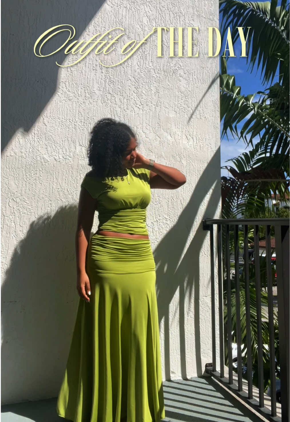 Green is my favorite color if you guys couldn’t already tell 🥰 @PEPPERMAYO #peppermayo #OOTD #outfitoftheday 