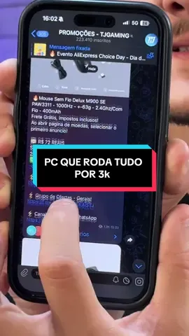 MONTEI UM PC DE 3K QUE RODA TUDO 🤯😱😍❤️ #gamer #pcgamer #GAMING #PC #dicaspc 