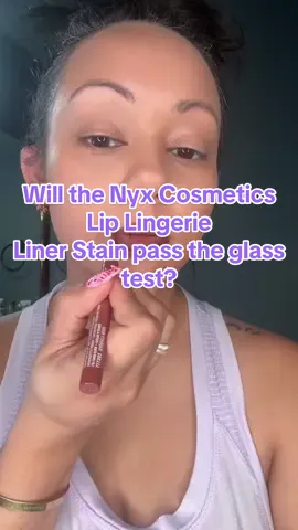 Lip liner stain passed the vibe check ✔️ @NYX Professional Makeup #lipstain #lipcombo #beautycontentcreator 