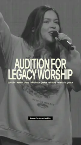 Do you sing or play an instrument? Our team is always growing! Audition for Legacy Worship by visiting legacychurch.com/audition #legacyworship #legacychurchabq #worship #Jesus 