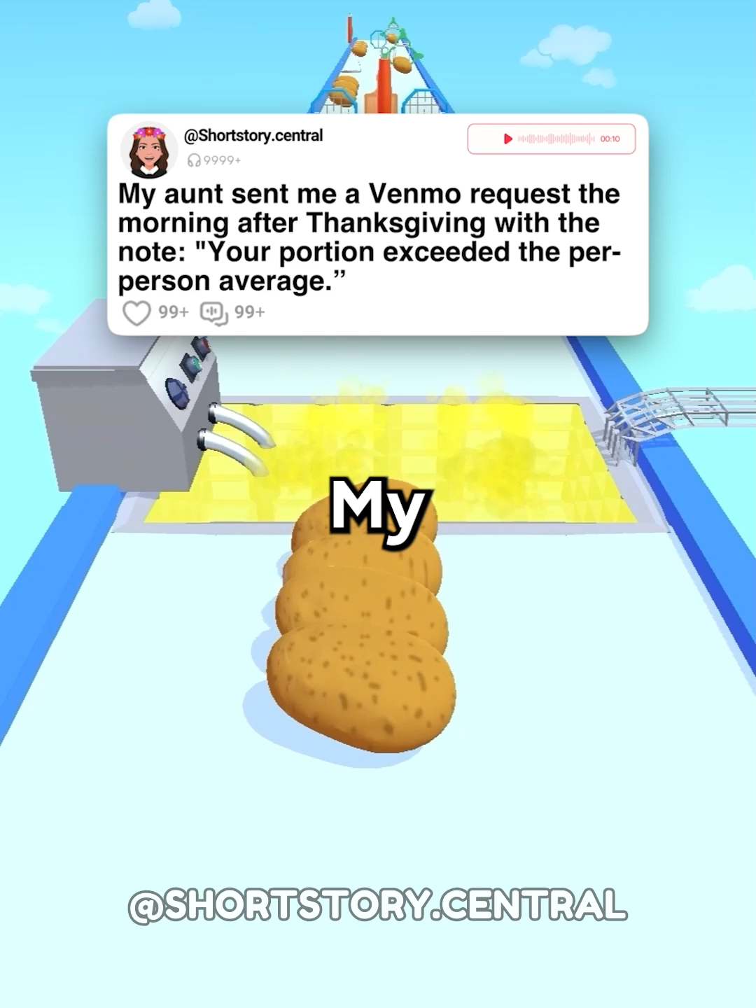 My aunt sent me a Venmo request the morning after Thanksgiving with the note: 