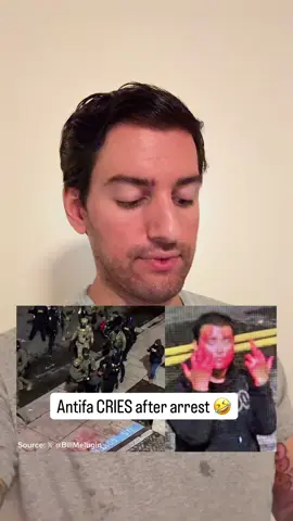 Antifa CRIES after Arrest 🤣 #Conservative #Republican #ICE 