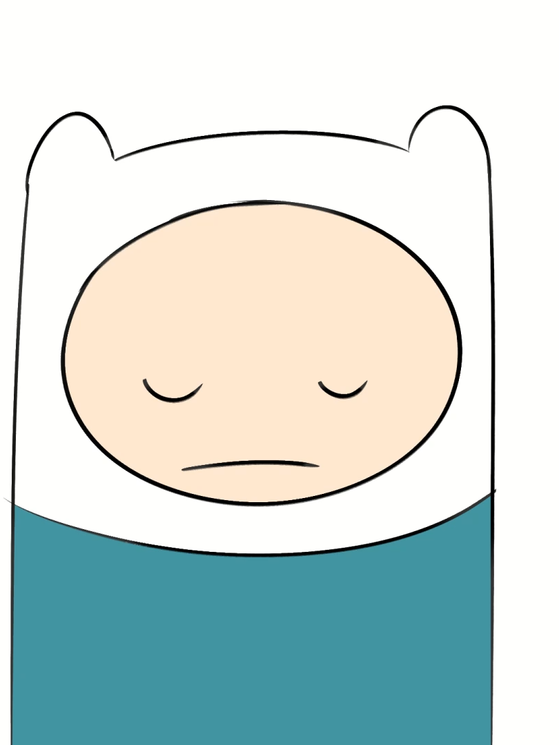 finn after eating a computer chip #adventuretime #animation