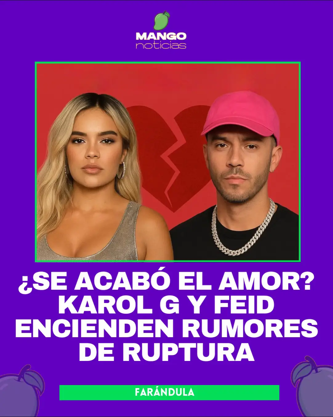 Los fans de la música urbana no hablan de otra cosa: la ausencia de #Feid en los momentos más importantes de #KarolG ha desatado una ola de rumores sobre una posible ruptura. En su histórica presentación en la NFL en Brasil, en el concierto especial en el Vaticano y hasta en sus recientes vacaciones en Disney, la Bichota se mostró sola, sin la compañía del “#Ferxxo”. Desde hace meses, la pareja no aparece junta ni en redes sociales ni en eventos públicos, y medios como La Nueva de Puerto Rico aseguran que “aparentemente, se dejaron”. Aunque ninguno de los dos artistas ha dado declaraciones, el silencio no hace más que avivar las especulaciones. Mientras tanto, Karol G no se detiene: acaba de anunciar el lanzamiento de su propia marca de tequila, “#200Copas”, inspirada en uno de sus grandes éxitos. Pero la pregunta que mantiene intrigados a millones de seguidores sigue en el aire:  ¿Fue esta la confirmación silenciosa del fin de su historia de amor? #Farandula  