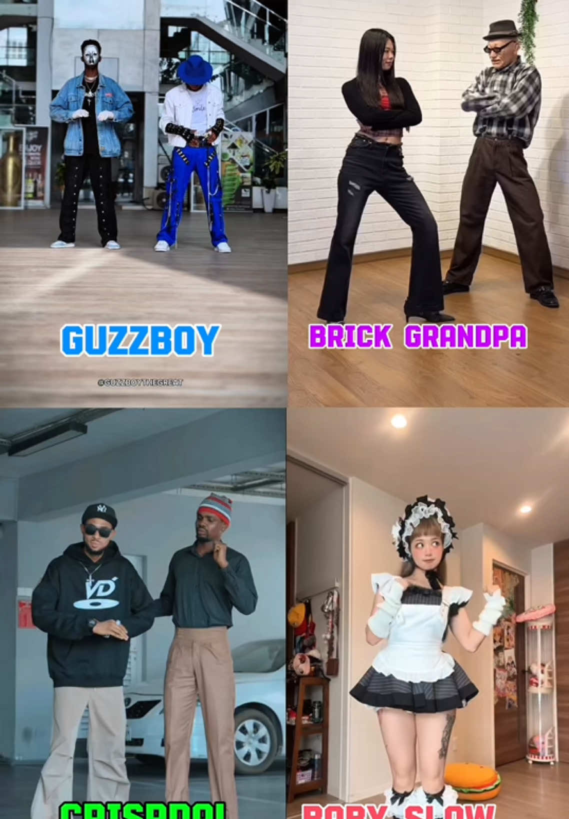 Who did it better?? Guzzboy Vs Brick Grandpa Vs Crispdal Vs Baby slow🔥🔥 #robot #robotics #foryoupage #guzzboy 