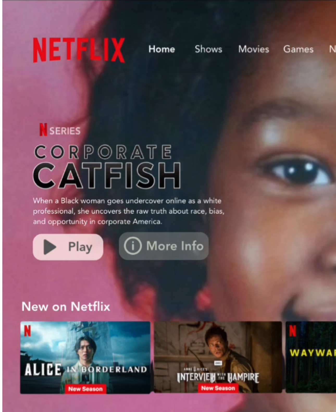 The Corporate Catfish Documentary is officially on @Netflix kidding… but tag Netflix if you want to see Corporate Catfish (extended version) on there🫣. Please donate to my Corporate Catfish @Kickstarter roject 🥲 Donate here💗: https://www.kickstarter.com/projects/iamaliyahjones/corporate-catfish-documentary #jobsearch #linkedin #catfish 
